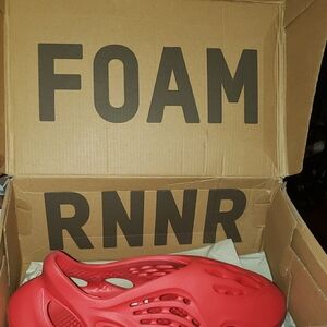 Yeezy Adidas Red Foam Runners
